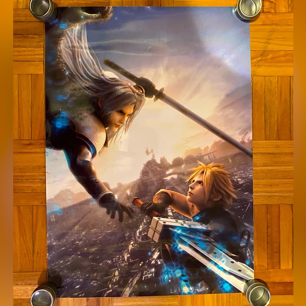 Final Fantasy VII Advent Children - Sephiroth vs Cloud Poster